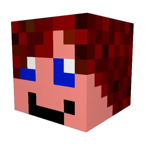 artestani Minecraft avatar head, 3D render