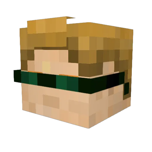 arth2001 Minecraft avatar head, 3D render