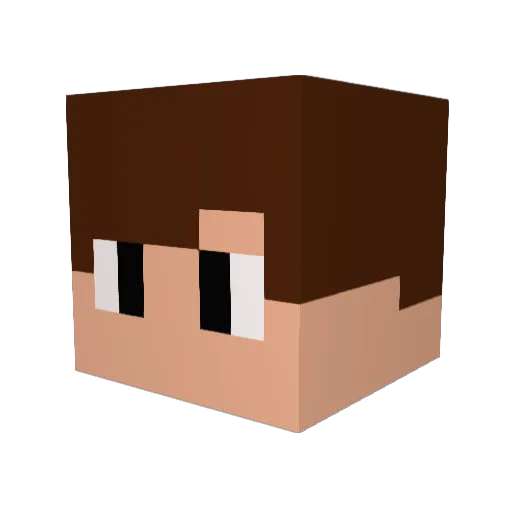 arthur011 Minecraft avatar head, 3D render