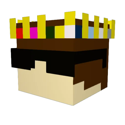 arthur12346789 Minecraft avatar head, 3D render