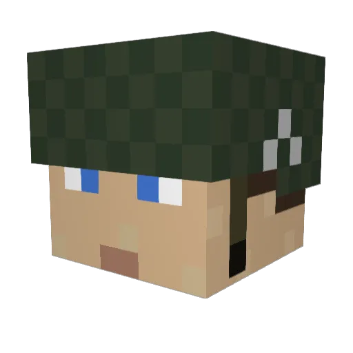 arthur25370 Minecraft avatar head, 3D render