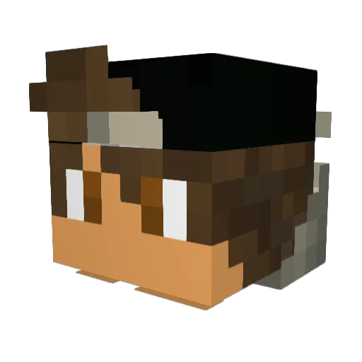 arthur54398 Minecraft avatar head, 3D render