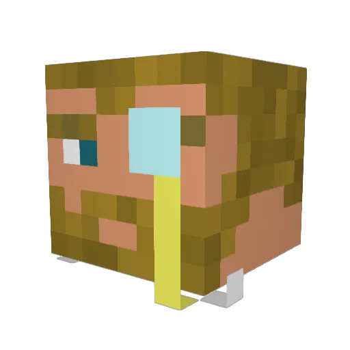 arthur59400 Minecraft avatar head, 3D render