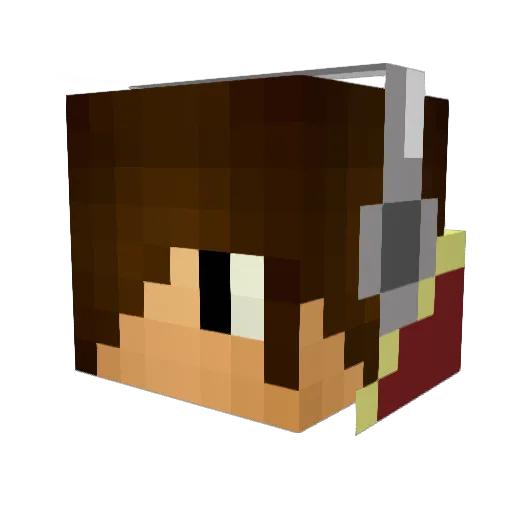 arthur_1000 Minecraft avatar head, 3D render