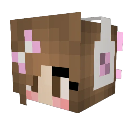 arthura72 Minecraft avatar head, 3D render