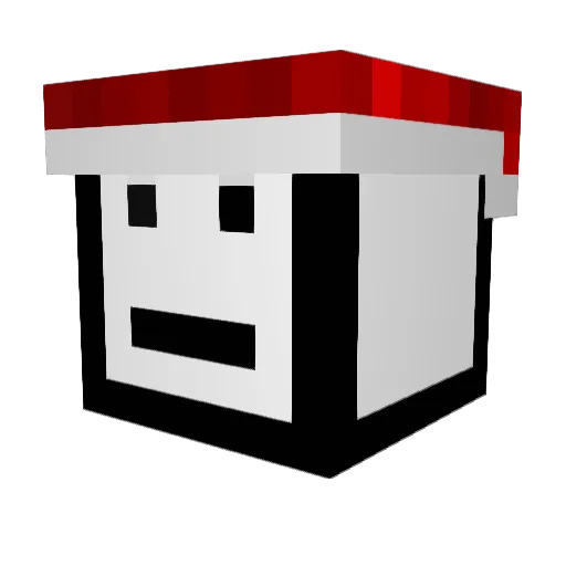 arthuraf Minecraft avatar head, 3D render