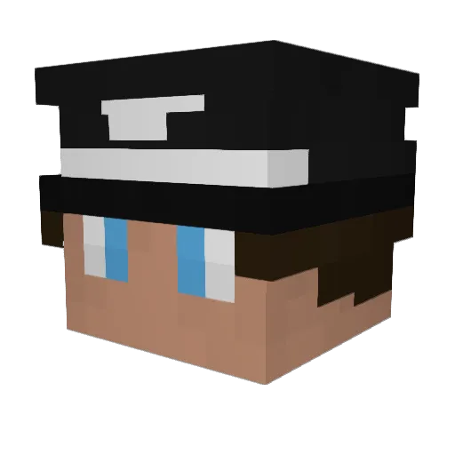 arthurayl Minecraft avatar head, 3D render