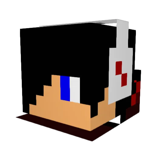 arthurbentes Minecraft avatar head, 3D render