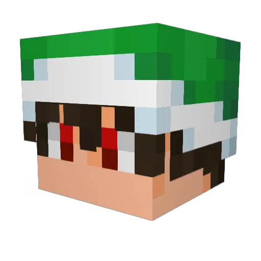 arthurdoalto Minecraft avatar head, 3D render