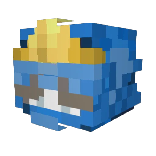 arthurqw22 Minecraft avatar head, 3D render