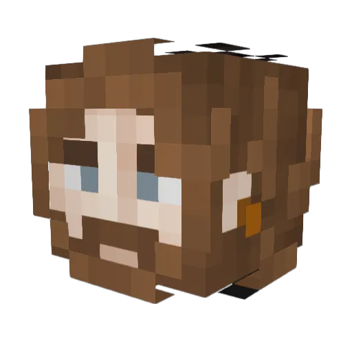 arthursilv Minecraft avatar head, 3D render