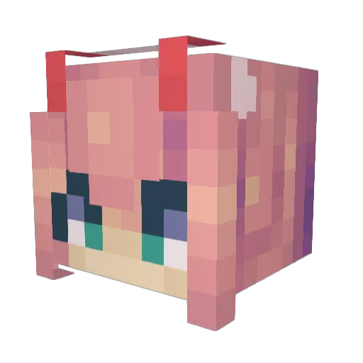 arthurxd7_ Minecraft avatar head, 3D render