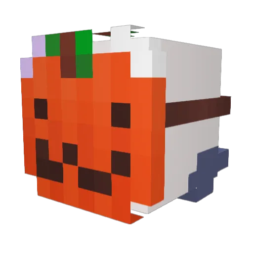 artibun Minecraft avatar head, 3D render