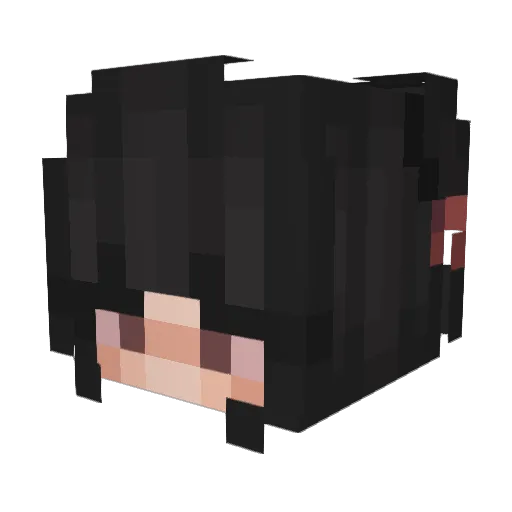 artificialove Minecraft avatar head, 3D render