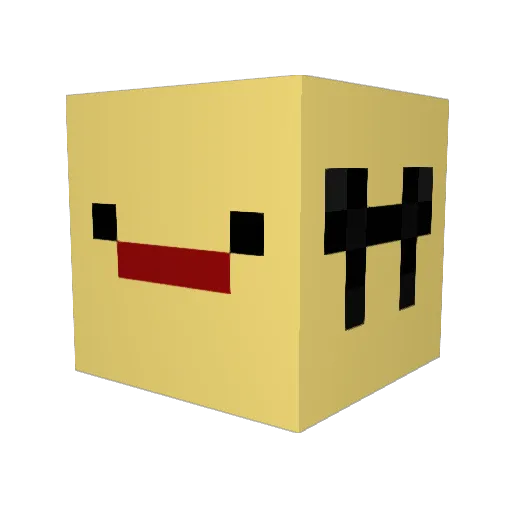 artistassault Minecraft avatar head, 3D render