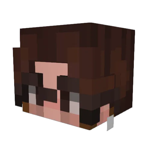 artisticcmango Minecraft avatar head, 3D render