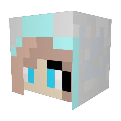 artisticflair Minecraft avatar head, 3D render