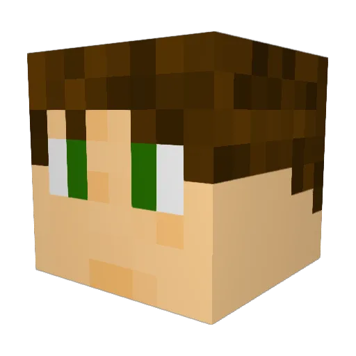 artistloaf Minecraft avatar head, 3D render