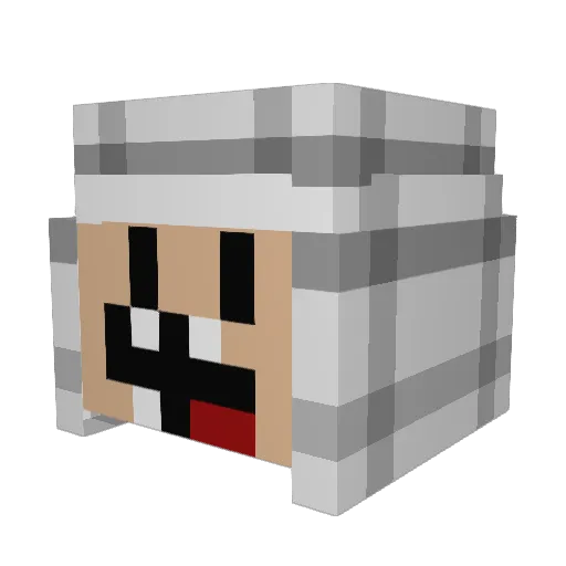 artizzz Minecraft avatar head, 3D render