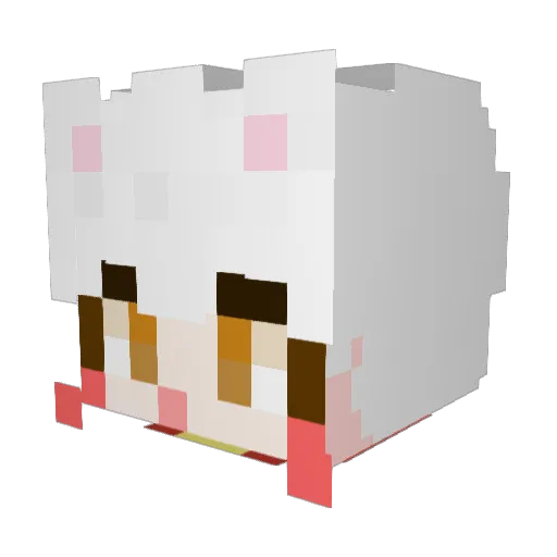 artloose Minecraft avatar head, 3D render
