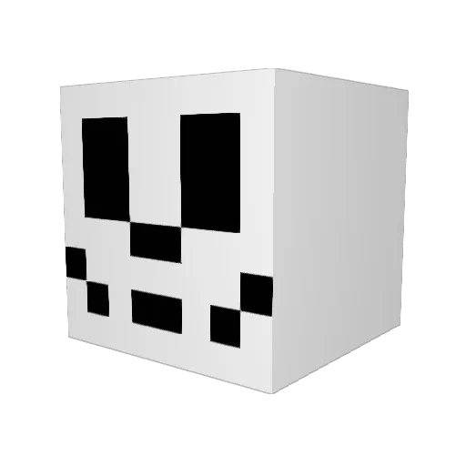 artman2 Minecraft avatar head, 3D render