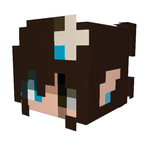 artsbynyra Minecraft avatar head, 3D render