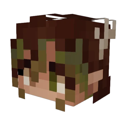 artshroom Minecraft avatar head, 3D render
