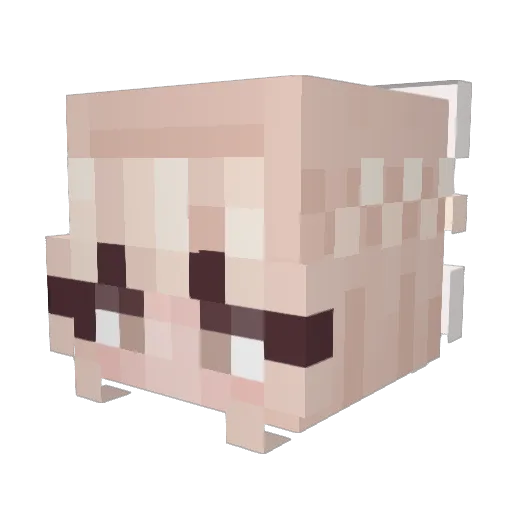 artsstars Minecraft avatar head, 3D render