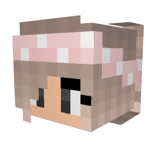 artsy7 Minecraft avatar head, 3D render