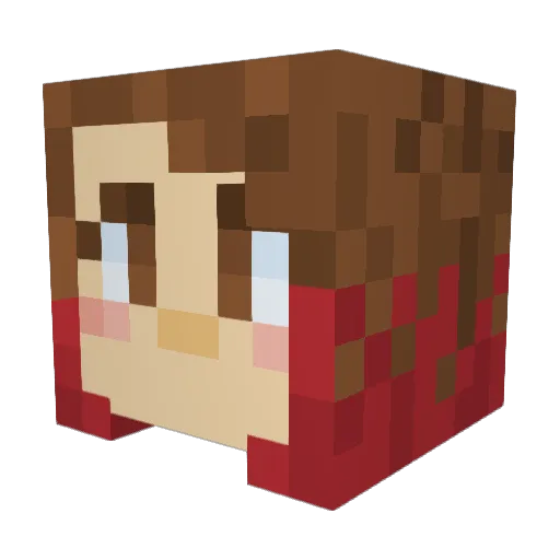 artsyFreyFrey Minecraft avatar head, 3D render