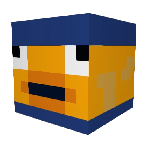 artuer1 Minecraft avatar head, 3D render