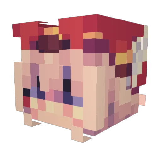 artur_142 Minecraft avatar head, 3D render
