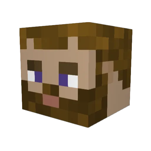 arturo33 Minecraft avatar head, 3D render