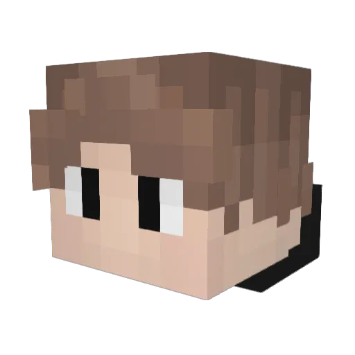 artuuu Minecraft avatar head, 3D render