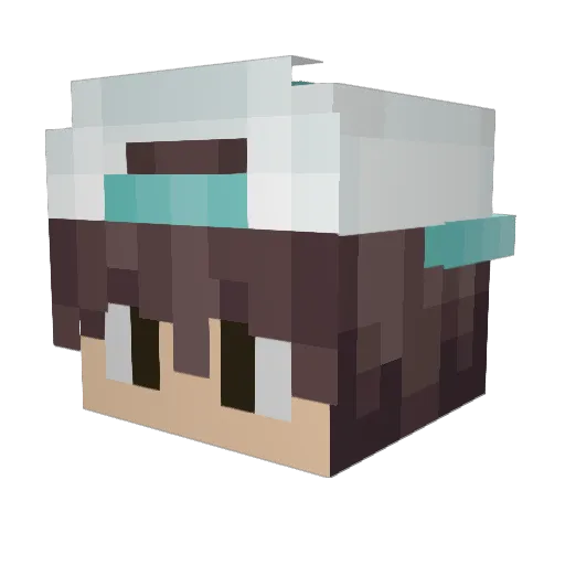 artworld Minecraft avatar head, 3D render