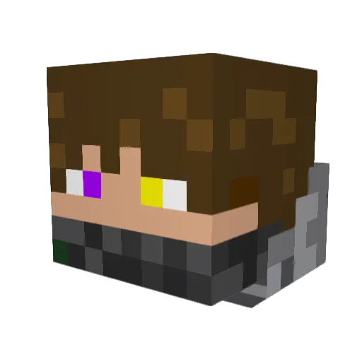 artybow Minecraft avatar head, 3D render