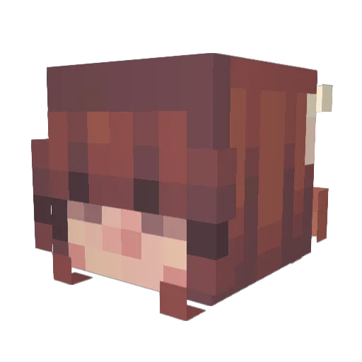 artyyklompz Minecraft avatar head, 3D render