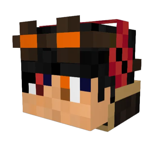 artzONEX Minecraft avatar head, 3D render