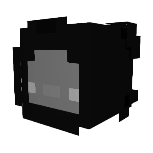 aruAd1oV Minecraft avatar head, 3D render