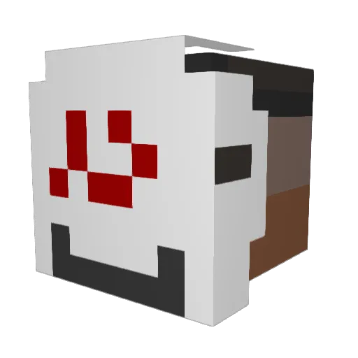 arubou4545 Minecraft avatar head, 3D render