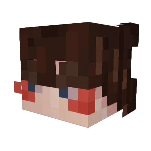 arulia108 Minecraft avatar head, 3D render