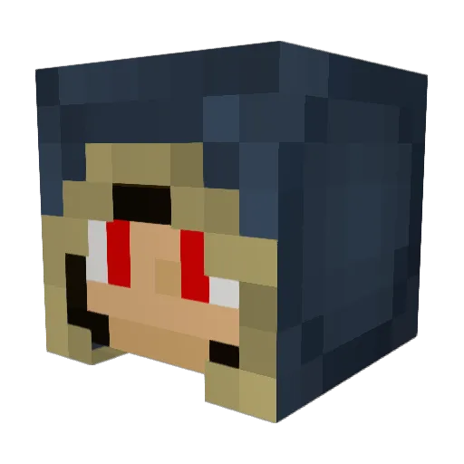 aruma6969 Minecraft avatar head, 3D render