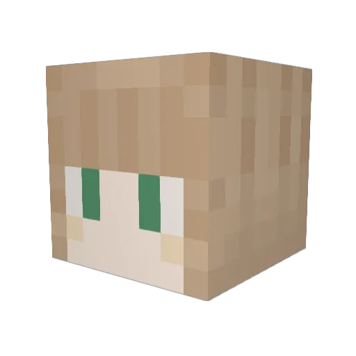 arumi27 Minecraft avatar head, 3D render