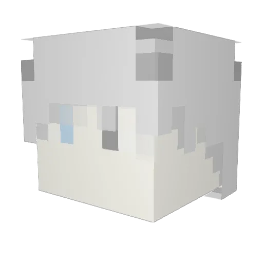 arusyorea Minecraft avatar head, 3D render