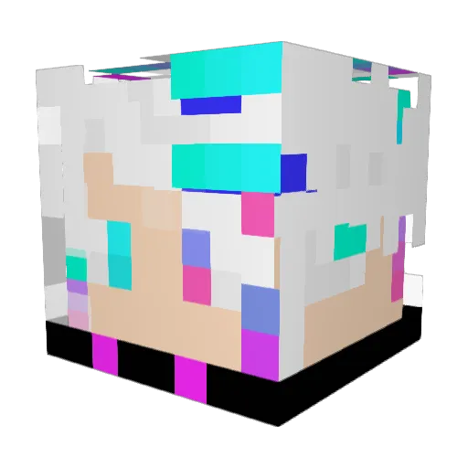 aruto10 Minecraft avatar head, 3D render