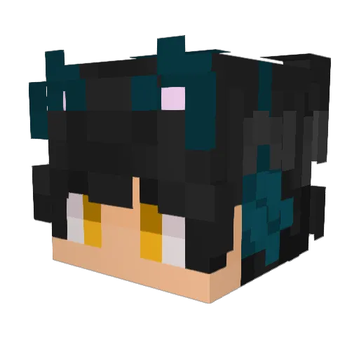 arv0kas Minecraft avatar head, 3D render