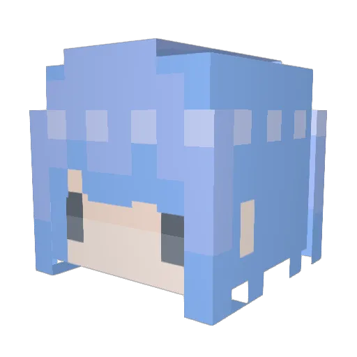 arvc Minecraft avatar head, 3D render