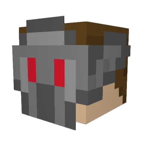 arvfz Minecraft avatar head, 3D render