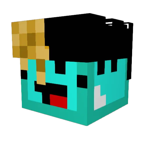 arvidas52 Minecraft avatar head, 3D render