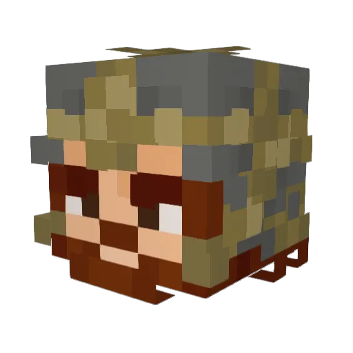 arviduss Minecraft avatar head, 3D render